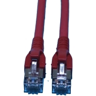 Patchkabel Kat.6A S/FTP RJ45/RJ45, rot TN-6000A rt 0,5m