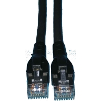 Patchkabel Kat.6A S/FTP RJ45/RJ45, schwarz TN-6000A sw 0,5m