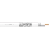 Coaxial cable 75Ohm white SK6Fplus R100
