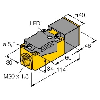 Nherungsschalter sn:15mm, Namur, IP67 Bi15-CP40-Y1X