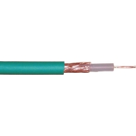 Coaxial cable 75Ohm green Videokab.0,6/3,7PVCg