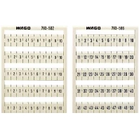 Label for terminal block 5mm white 209-566
