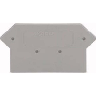 End/partition plate for terminal block 281-316