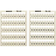 Label for terminal block white 793-602