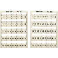 Label for terminal block white 793-603