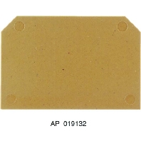 End/partition plate for terminal block AP SAKS1+3 KRG