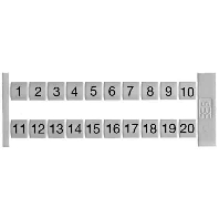 Label for terminal block 5mm white DEK 5 FW 101-150