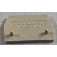 End/partition plate for terminal block WAP WDU1.5/R3.5