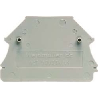 End/partition plate for terminal block WAP WDU2.5N/4N