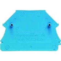 End/partition plate for terminal block WAP WDU2.5N/4N BL