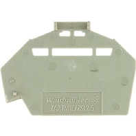 End/partition plate for terminal block ZAP TNHE/ZSI2.5