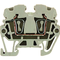 Feed-through terminal block 5mm 24A ZDUB 2.5-2/2AN/15 BL