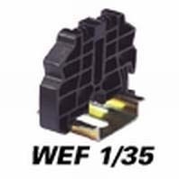 End bracket for terminal block screwless WEF 1/35