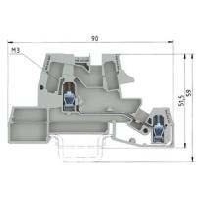 Installation terminal block 6mm 26A 1-p WKI 4 DU /V0