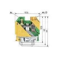 Ground terminal block 1-p 12mm WKN 16 SL/U/V0