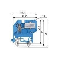 Neutral disconnect terminal block 6mm WKN 4 ETK/U/V0