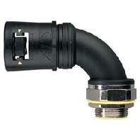 Verschraubung 90Gr-Bogen Nm21 IP68/69K Polya. AT21/M25/CS90/BLY