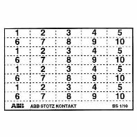 Kennzeichnungsschild mit Beschriftung BS-1/10