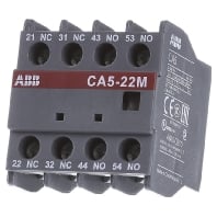Auxiliary contact block 2 NO/2 NC CA 5-22M