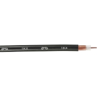 Coaxial cable 75Ohm black A-2Y0K2Y 1x(2,2/8,8)