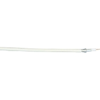 Coaxial cable 75Ohm white TELASS 100 M Sp.100