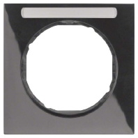Frame 1-gang black 10112235