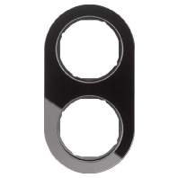 Frame 2-gang black 10122016