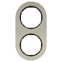 Frame 2-gang aluminium 10122084