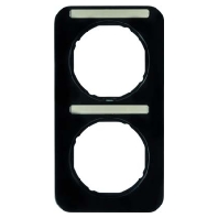 Frame 2-gang black 10122125