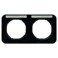 Frame 2-gang black 10122135