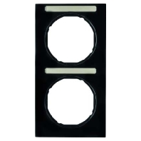 Frame 2-gang black 10122225