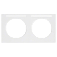 Frame 2-gang white 10122279