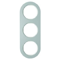 Frame 3-gang aluminium 10132074
