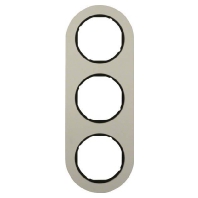 Frame 3-gang aluminium 10132084