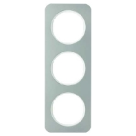 Frame 3-gang stainless steel 10132114