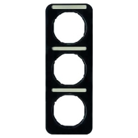 Frame 3-gang black 10132125
