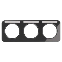 Frame 3-gang black 10132135