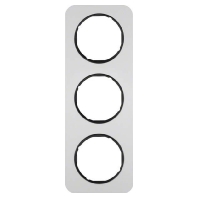 Frame 3-gang aluminium 10132184