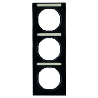 Frame 3-gang black 10132225