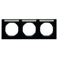 Frame 3-gang black 10132235