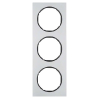 Frame 3-gang aluminium 10132284