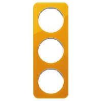 Frame 3-gang orange 10132339