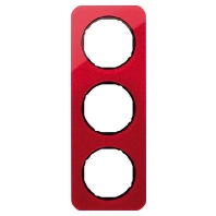 Frame 3-gang red 10132344