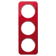 Frame 3-gang red 10132349