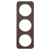 Frame 3-gang brown 10132359