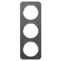 Frame 3-gang anthracite 10132389