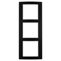Frame 3-gang black 10133025