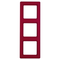 Frame 3-gang red 10136062