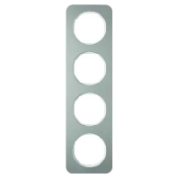 Frame 4-gang stainless steel 10142114