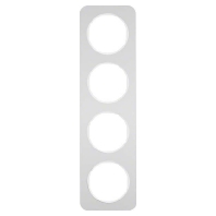 Frame 4-gang aluminium 10142174